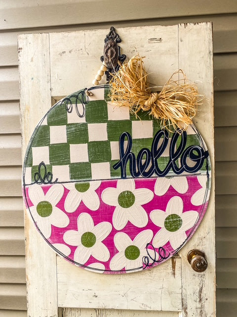 Floral Hello Round (DO-016)
