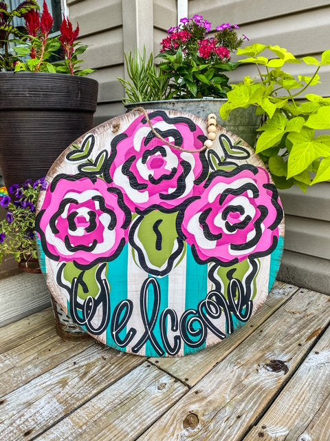 Floral Welcome Round (DO-096)