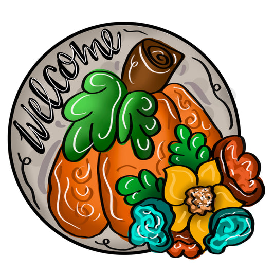 DOABLE DESIGNS DOOR HANGER BLANK - FALL DOOR HANGER - PUMPKIN DOOR HANGER - DOOR HANGER BLANK