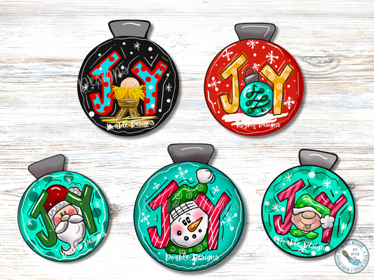 Joy Elf Christmas Ball Ornament (DD022-O)