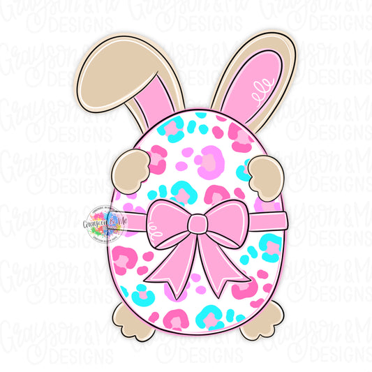 Cheetah Easter Bunny Egg (GM028)