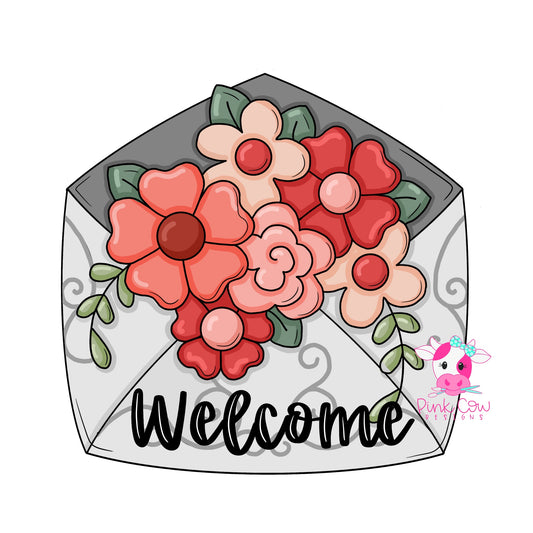 3D Floral Envelope (PC216-3D)