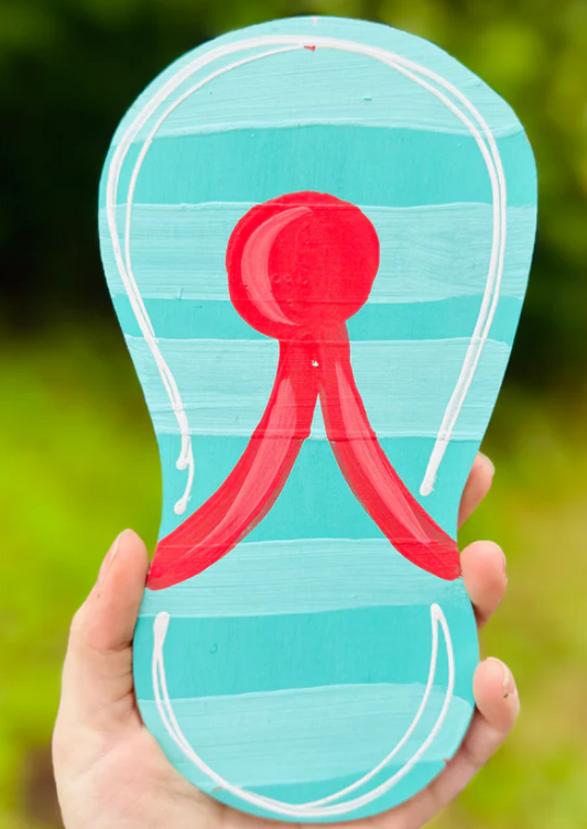 Flip Flop (HC052) | Unfinished DIY Door Hanger Blank
