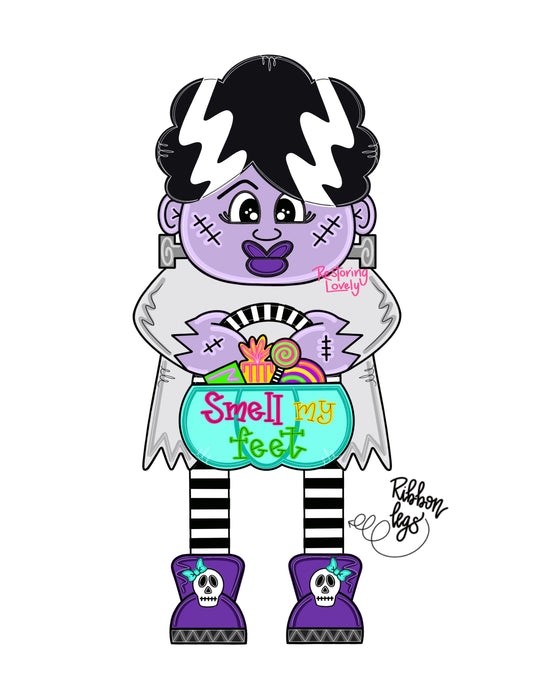 Ribbon Leg Frankenstein Bride Smell My Feet (RL031)