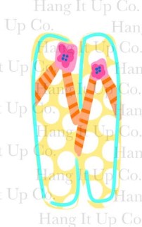 Flip Flop Door Hanger Blank | Unfinished DIY Summer Decor