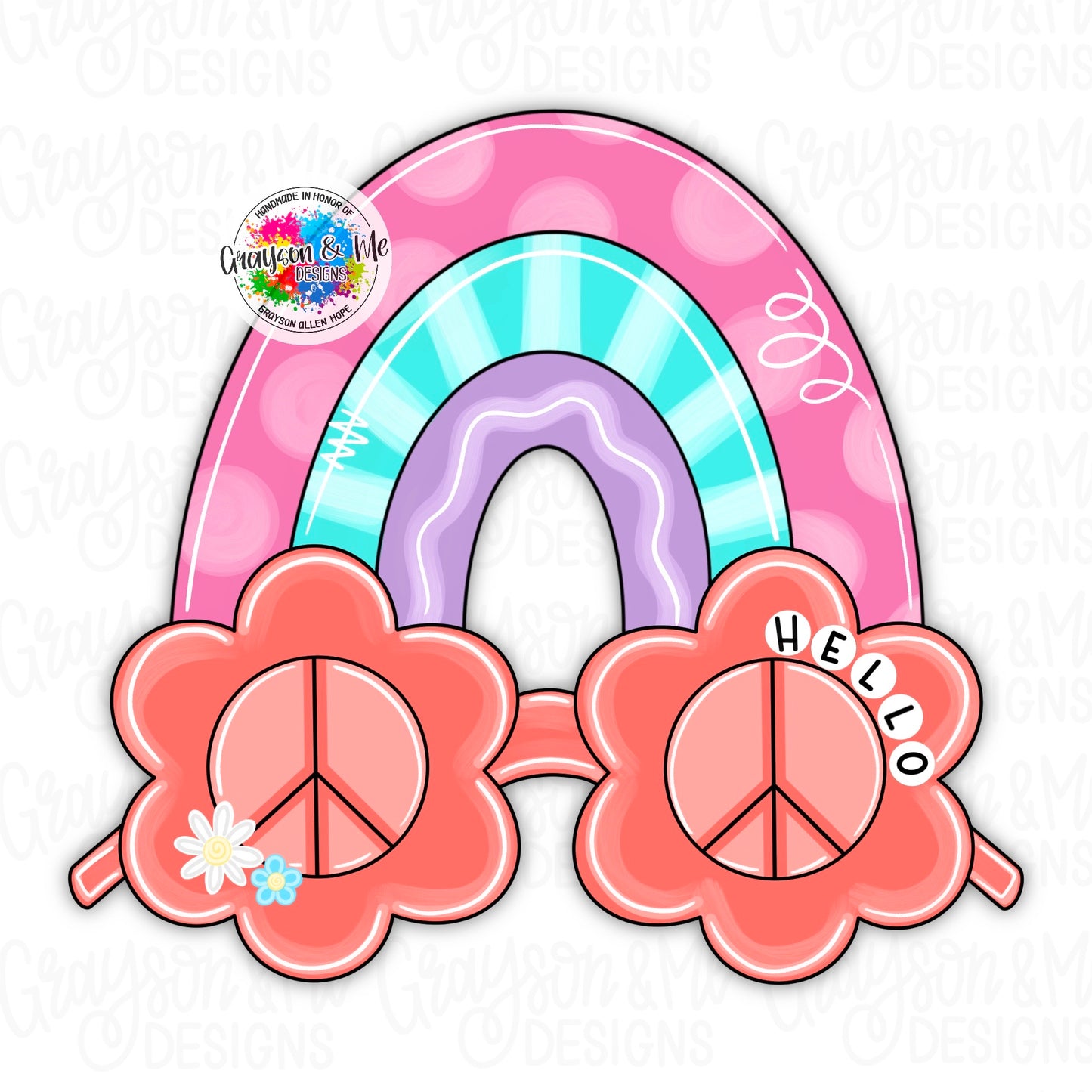 Retro Hello Door Hanger Blank | Vintage Wood Sign DIY