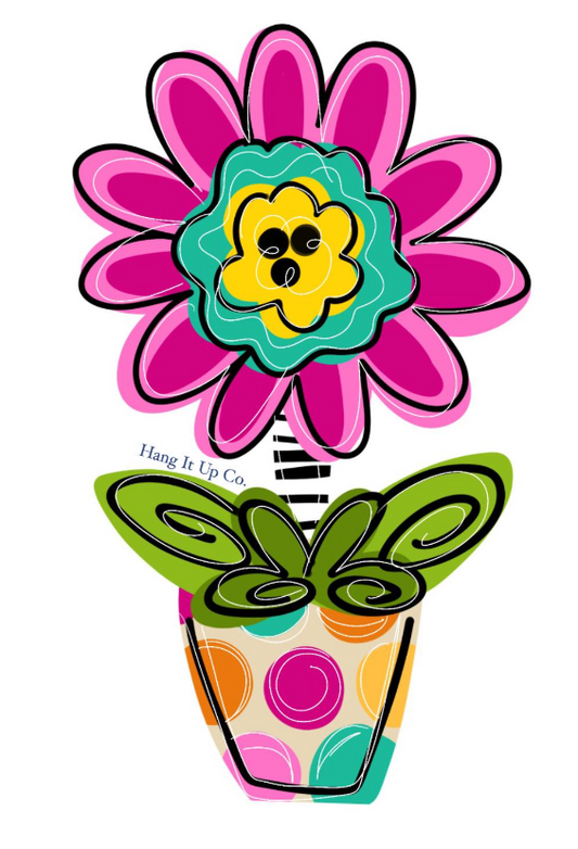 Funky Flower Pot (HC141)