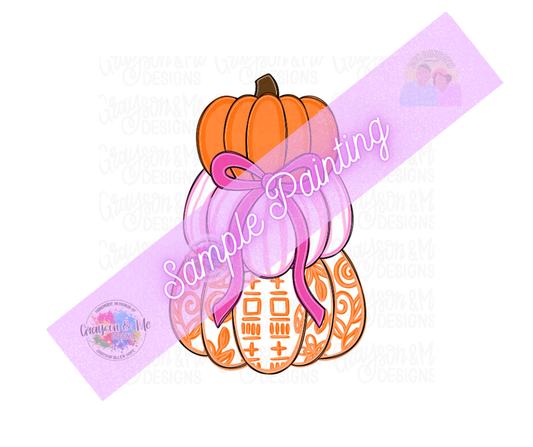 Chino Pumpkin Stack - Laser Ready SVG