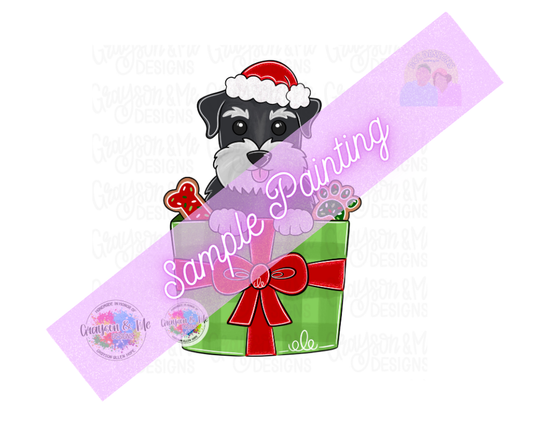 Schnauzer Christmas Gift - Laser Ready SVG