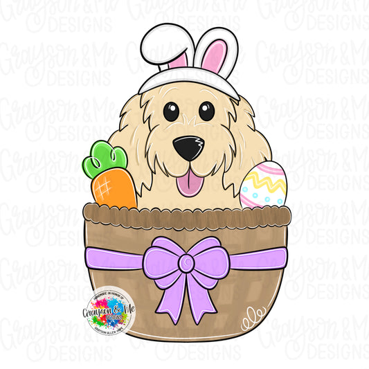 Doodle Easter Basket - Laser Ready SVG