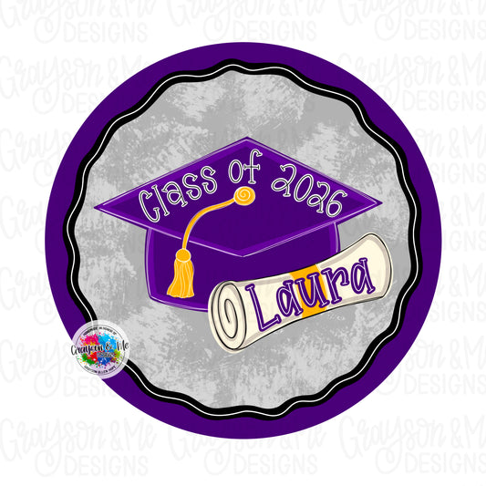 Graduation Round - Laser Ready SVG