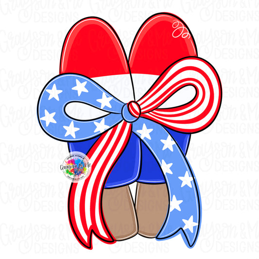 Patriotic Popsicle - Laser Ready SVG