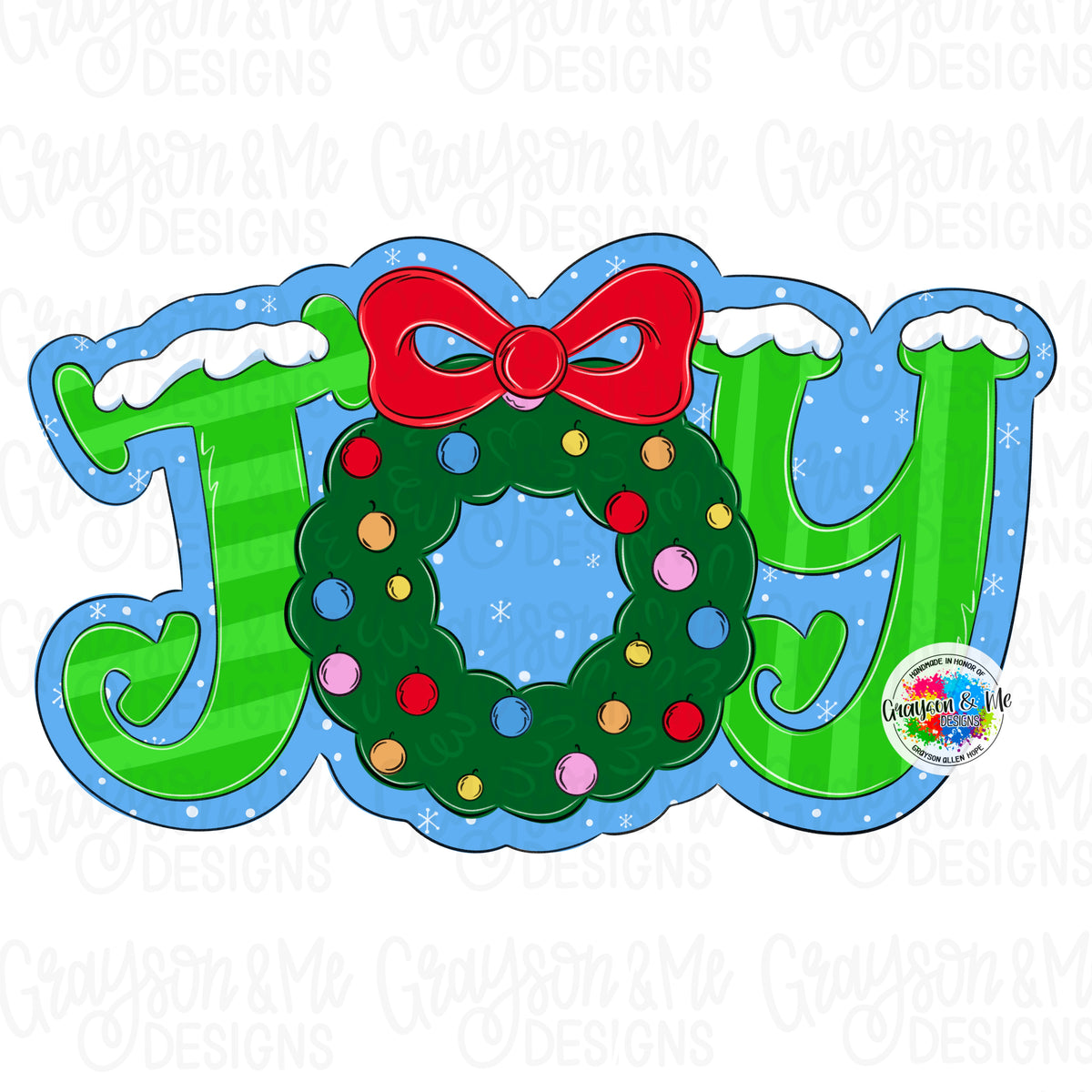 Joy Wreath Ornament (GM143-O)