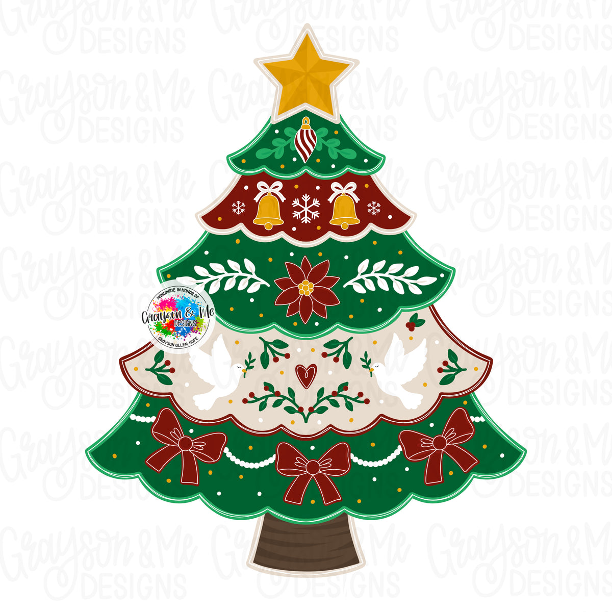 Vintage Christmas Tree (GM146)