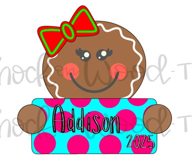 Gingerbread Girl Ornament (KW118-O)