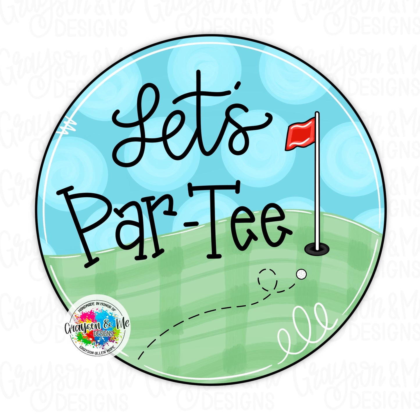 Golf Door Hanger Blank | Sports-Themed Wood Craft