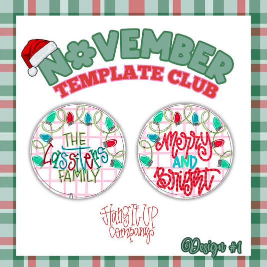 3D Merry & Bright Round (HC222-3D)