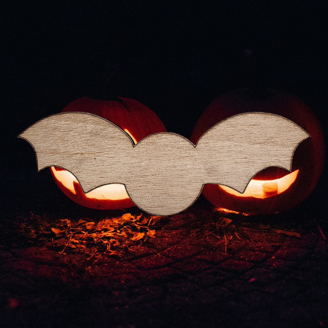 Hang It Up Co - Halloween Bat Wooden Blank - Door Hanger Blank