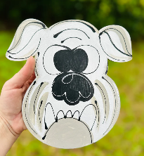 Hang It Up Co - Bulldog Wooden Blank - Door Hanger Blank