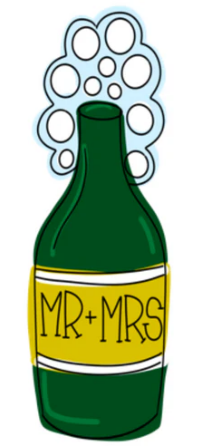 Hang It Up Co - Mr. & Mrs. Wooden Blank - Door Hanger Blank