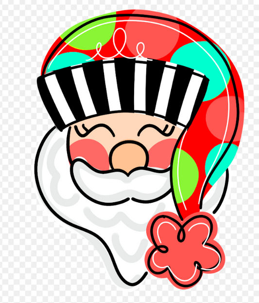 Hang It Up Co - Santa Wooden Blank - Santa Door Hanger Blank