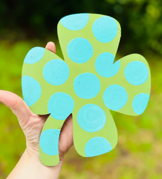 Hang It Up Co - Shamrock Wooden Blank - Door Hanger Blank - Interchangeable Door Hanger Blank