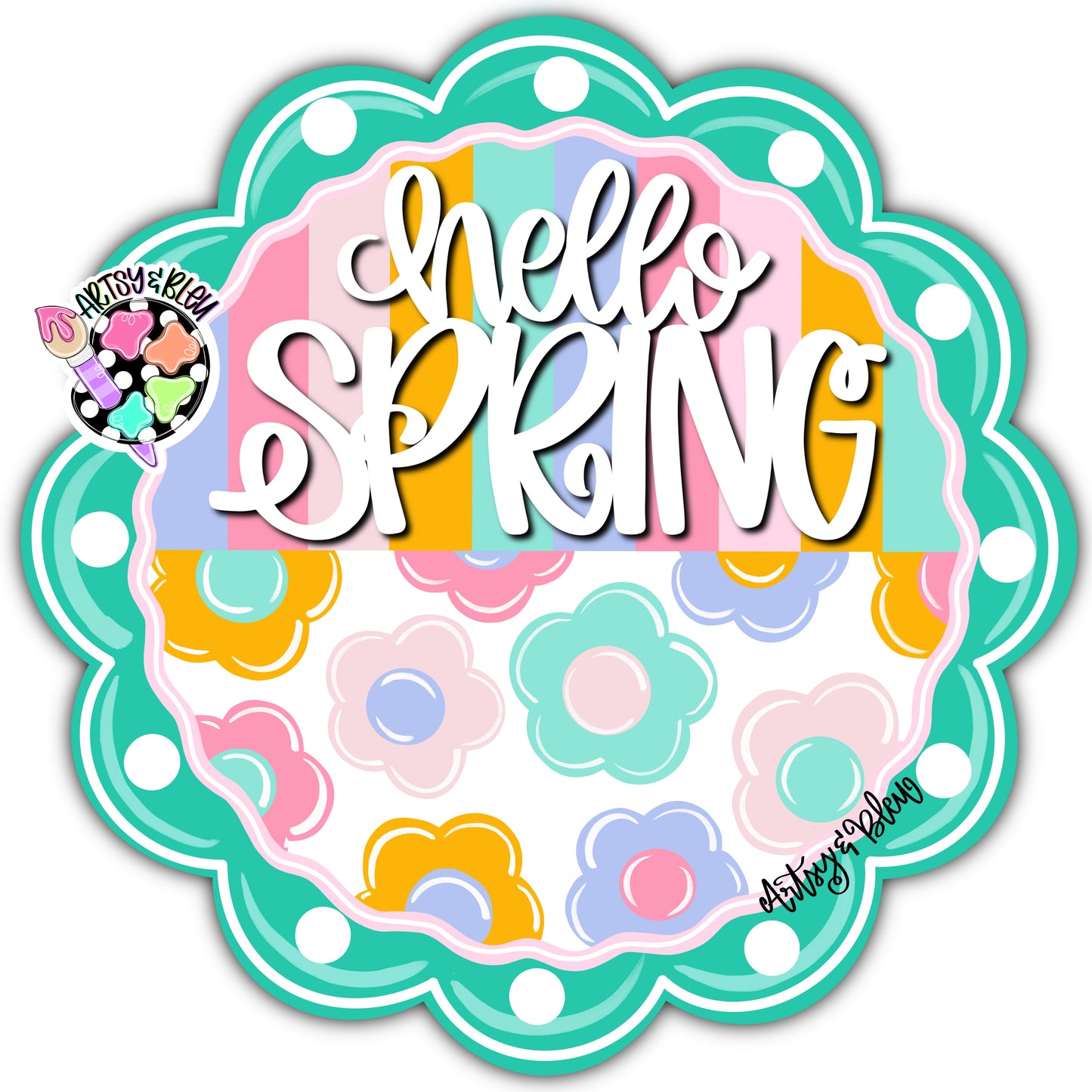Hello Spring Round (AB208)