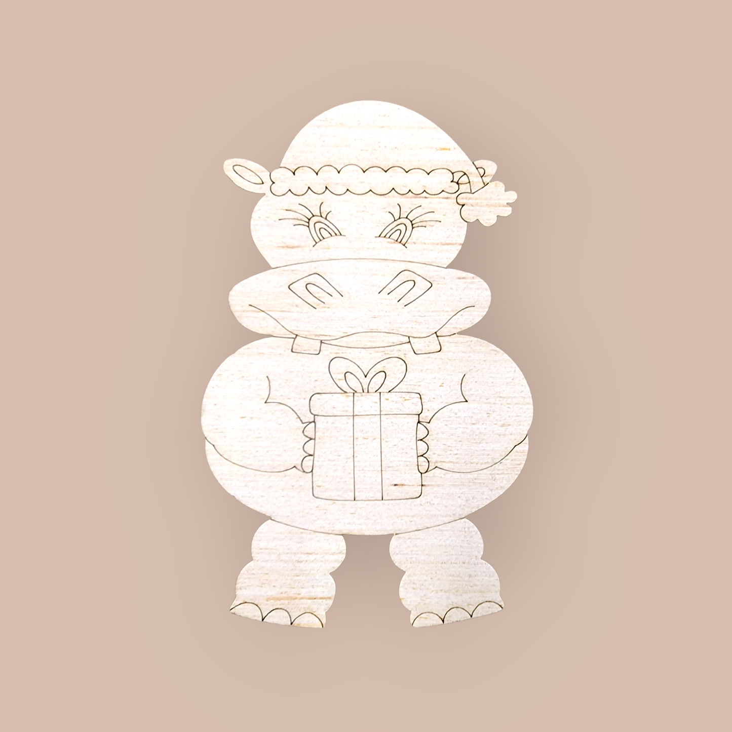 Christmas Hippo (KW012O)