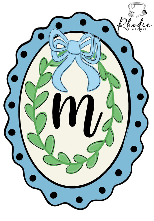 Initial Plaque Blank | Monogram Wood Sign DIY