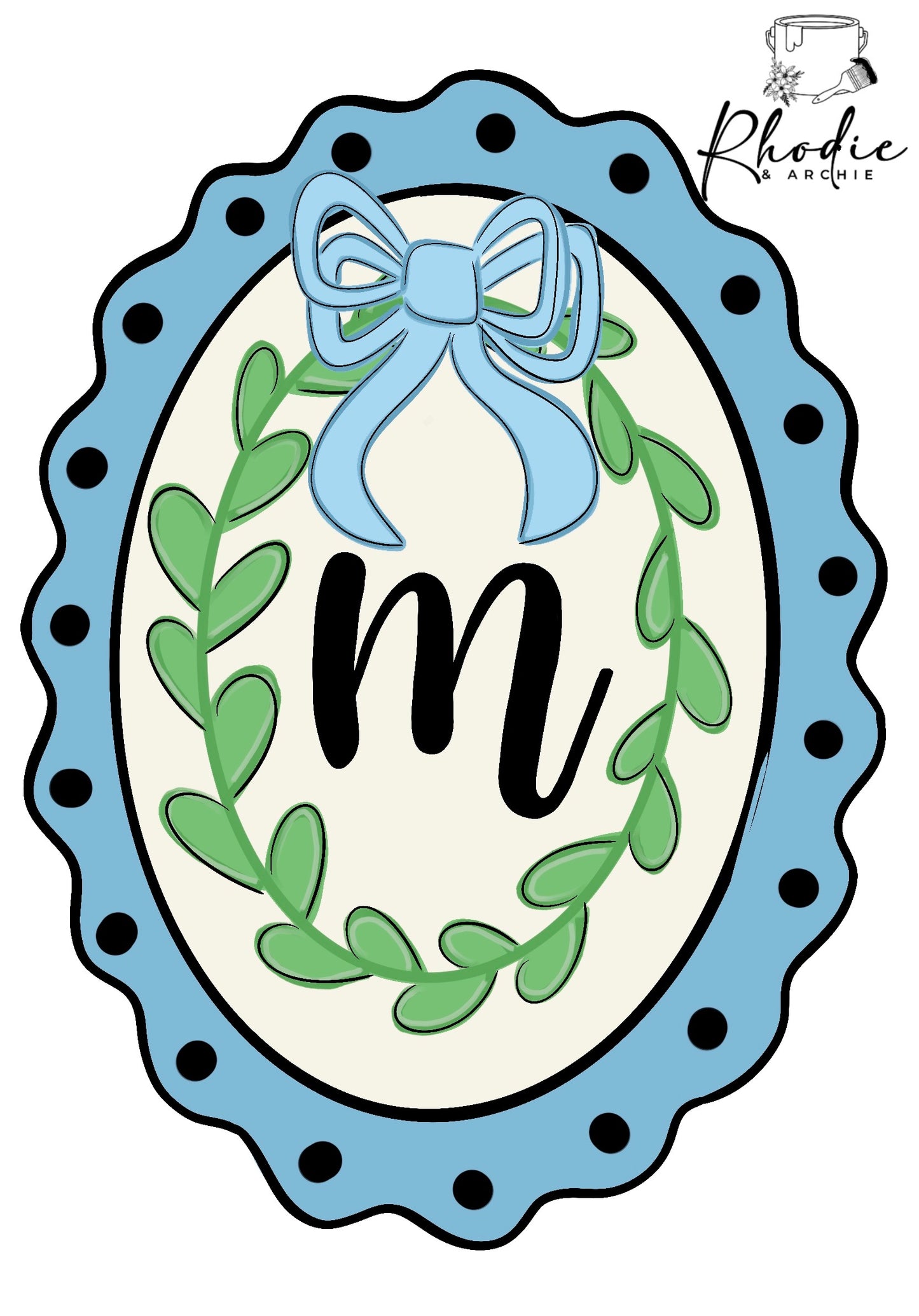 Initial Plaque Blank | Monogram Wood Sign DIY