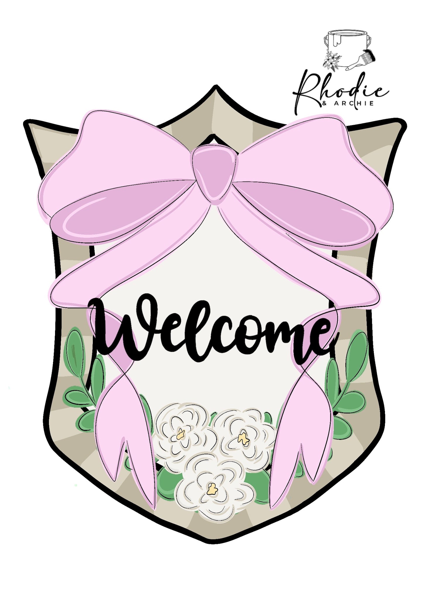 Shield Plaque With Bow Blank | Rustic Wood Sign DIY