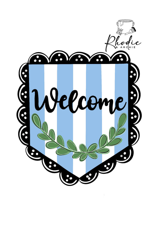 Welcome Plaque Blank | Farmhouse Wood Sign DIY