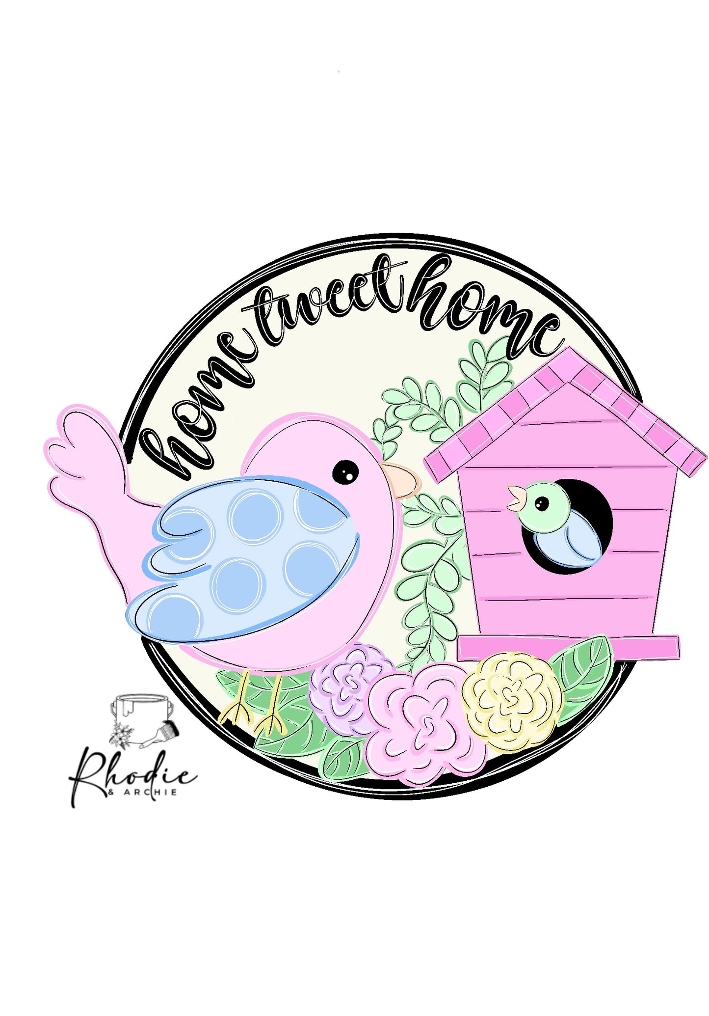 Home Tweet Home Door Hanger | Spring Bird Wood Craft