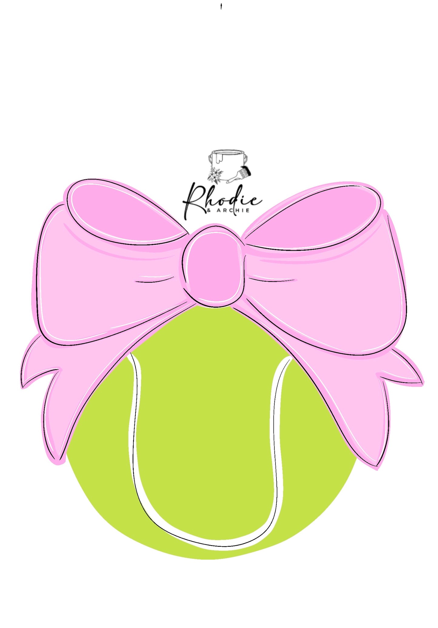 Tennis Ball Bow Door Hanger | Sporty Wood Craft Blank