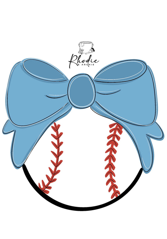 Baseball Bow Door Hanger | Sporty Wood Craft Blank