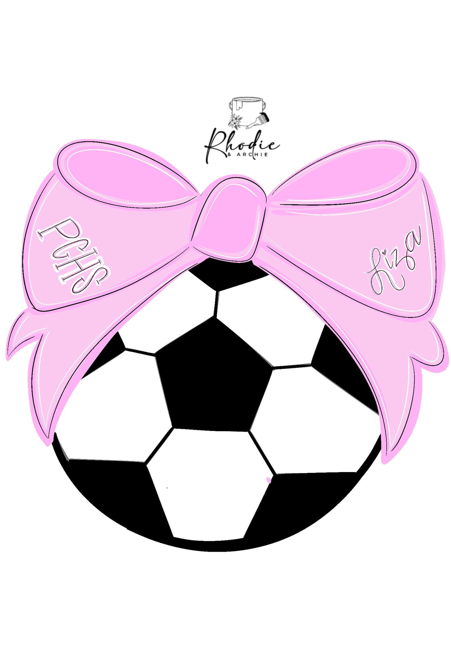 Soccer Ball Bow Door Hanger | Sporty Wood Craft Blank"