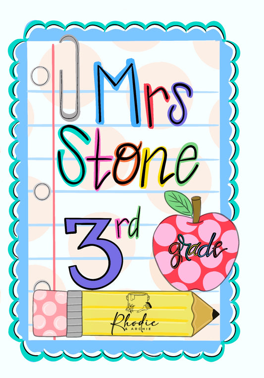 Classroom Plaque (RA101)