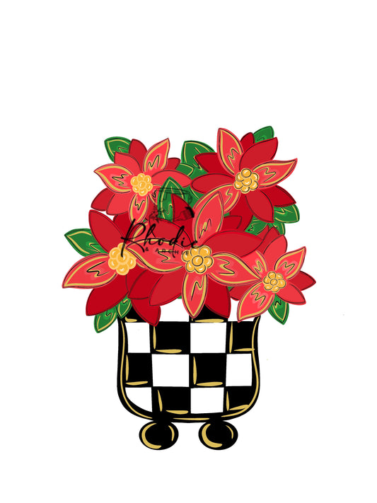 Poinsettia Pot (RA130)