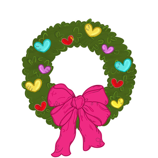 Valentine Wreath - Laser Ready SVG
