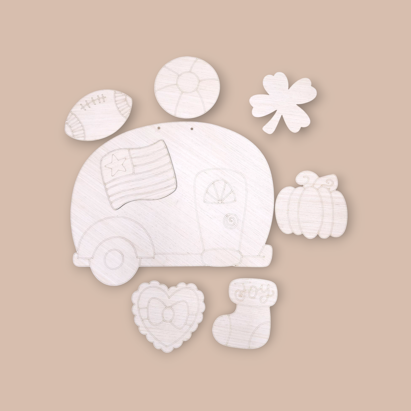 Interchangeable Camper Door Hanger Kit | DIY Craft