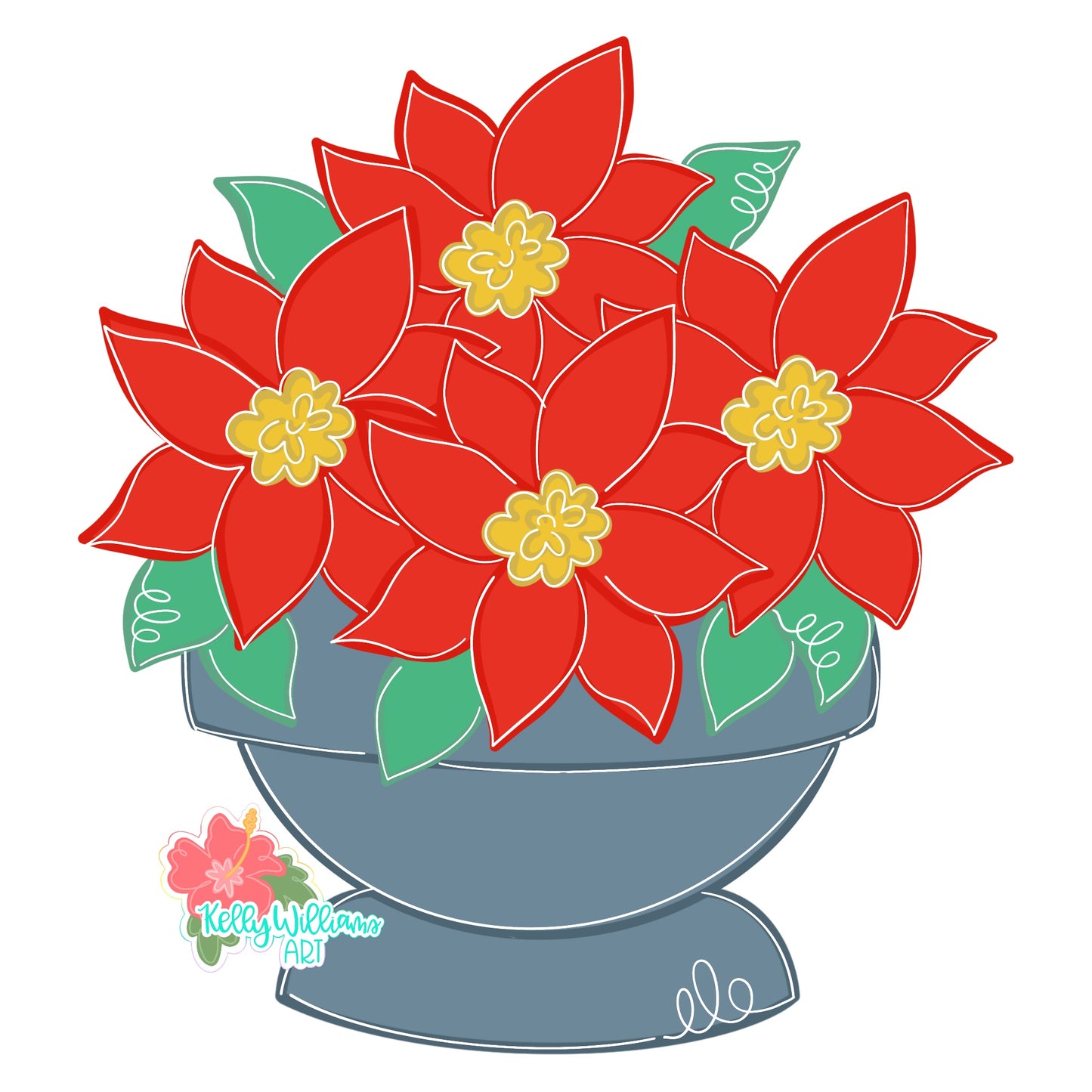 Poinsettia Ornament (KA005O)