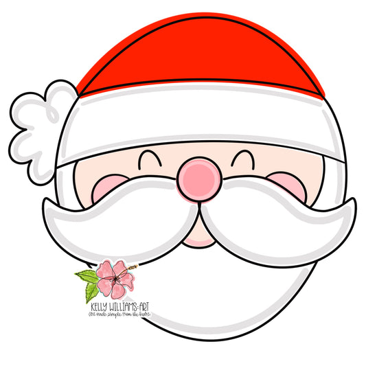 Santa Head Ornament (KA006O)
