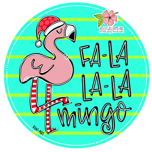 Fa La La Flamingo Ornament (KA009O)
