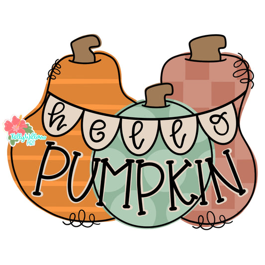 3D Hello Pumpkin (KA019-3D)