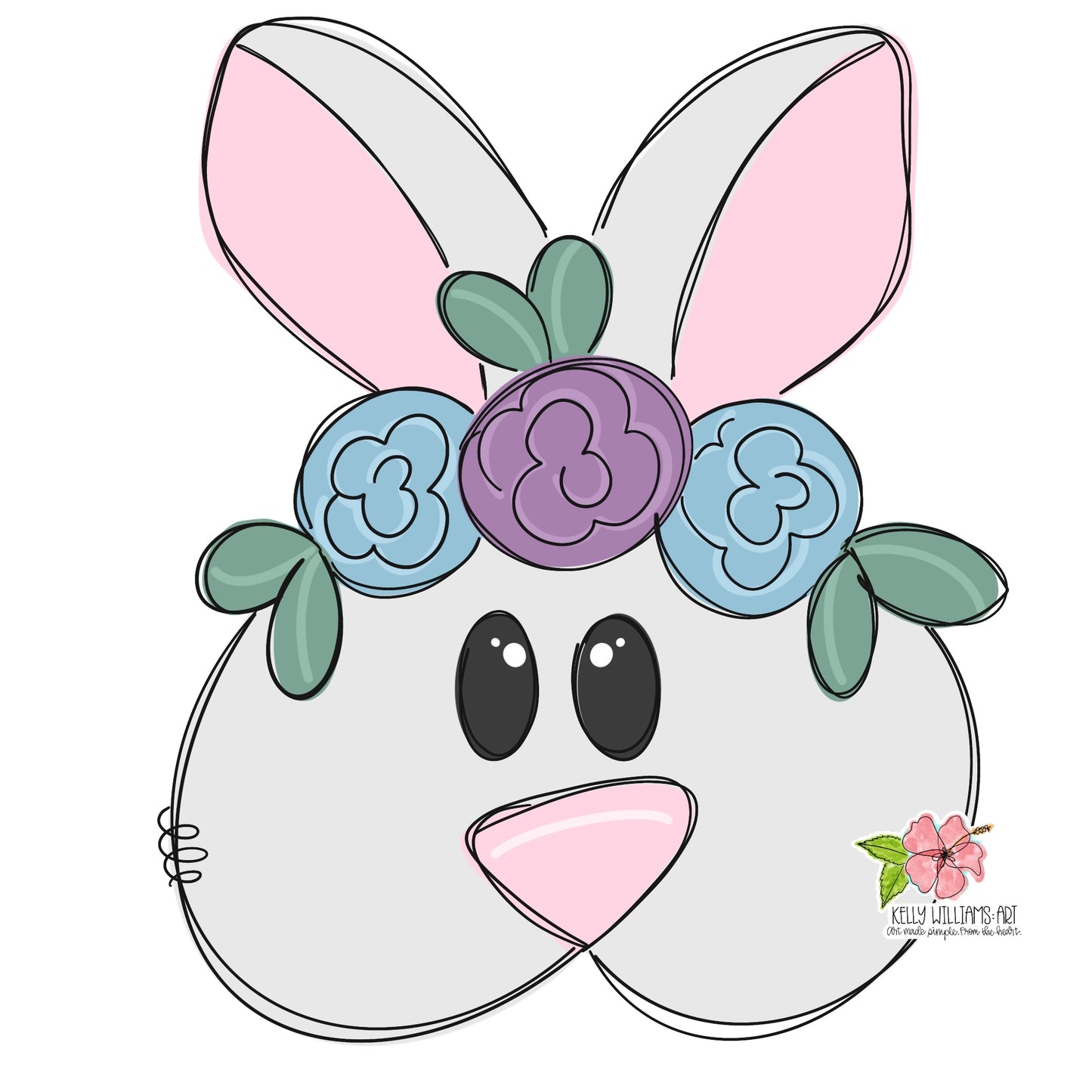 Floral Bunny (KA048)