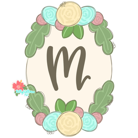 Spring Initial Plaque (KA066)