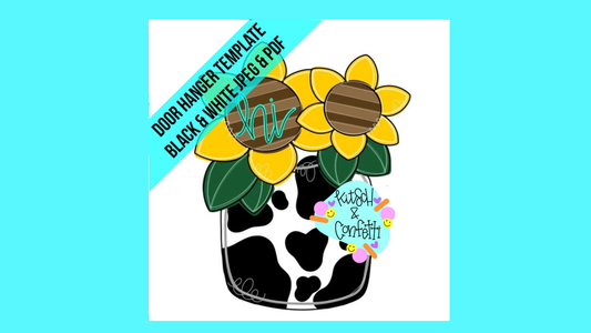 Sunflower Mason Jar (KC001)