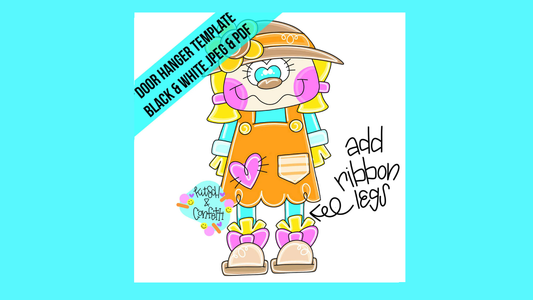 Ribbon Leg Scarecrow Girl (KC007)