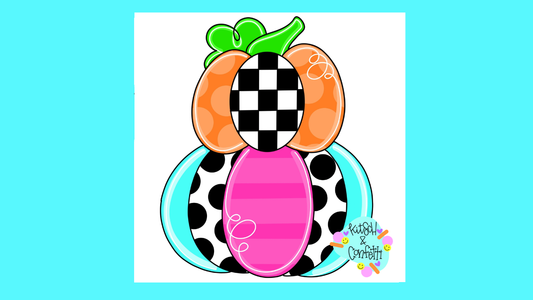 Pumpkin Stack Checkered (KC056)