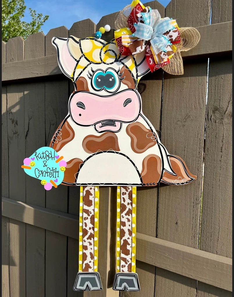 Ribbon Leg Cow Bow (KC063)
